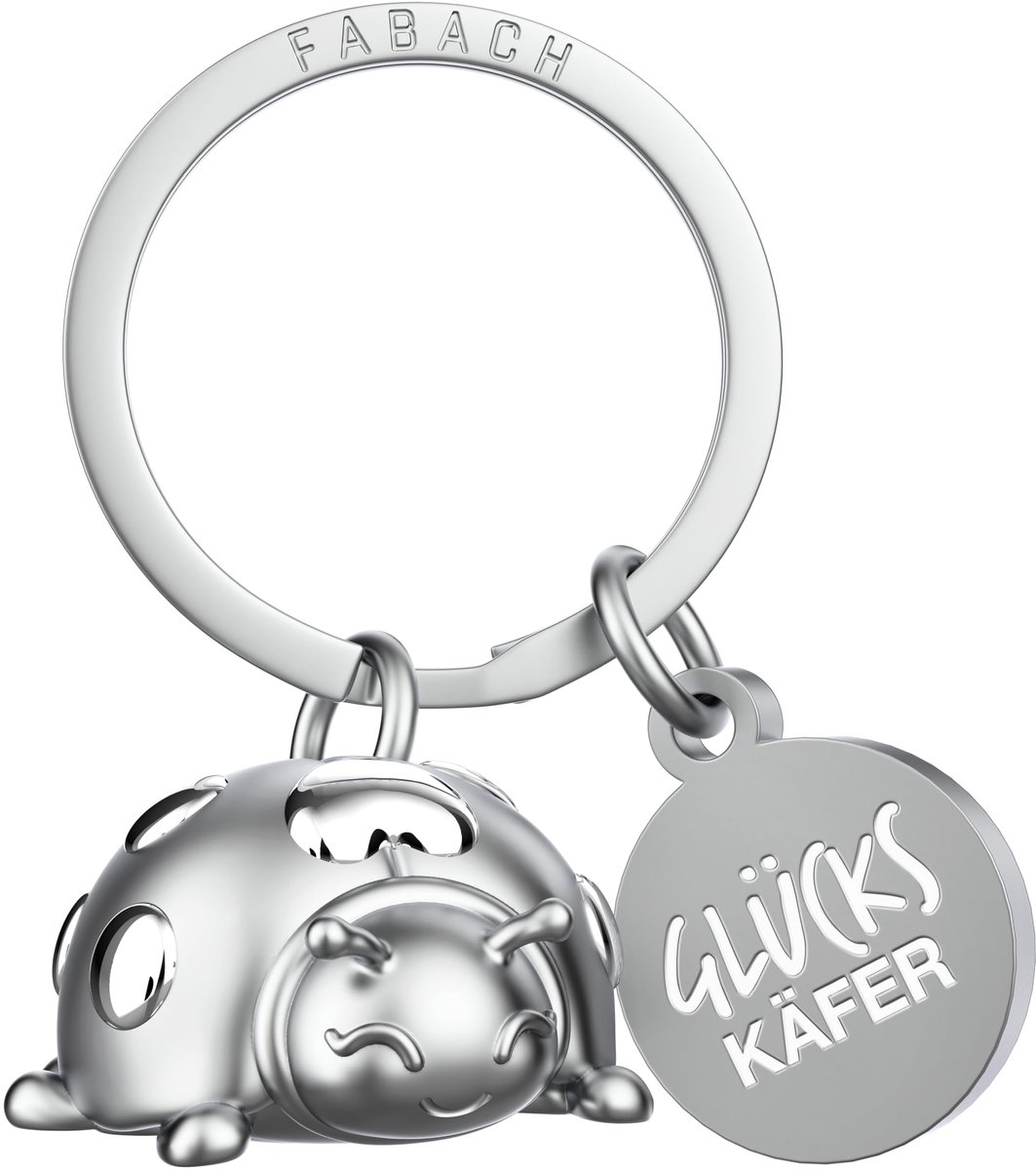 FABACH Lieveheersbeestje Sleutelhanger Geluksbrenger Marie - Lieveheersbeestje Geluksbrenger - Geluksbrenger Auto - Cadeau Geluk
