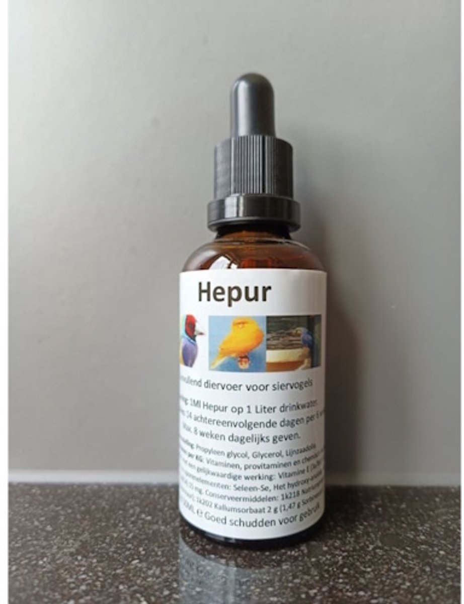 Sjoerd Zwart Hepur - Leverreiniger Voor Vogels 50 Ml