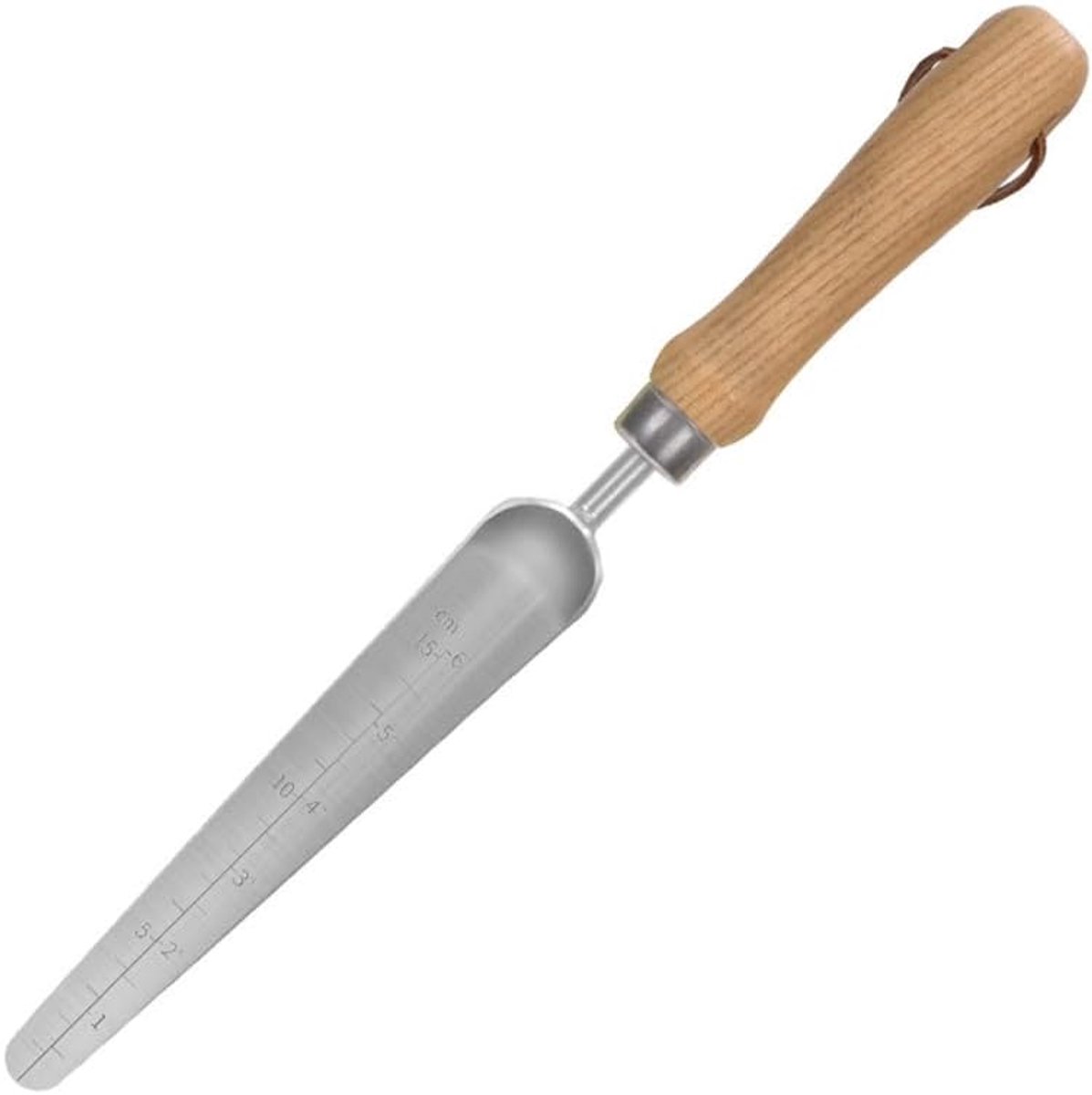 Tuintroffel roestvrijstalen handwidger met houten handvat - voor het verpotten van onkruid en planten, tuinbouw, graven, wieden en stekken .