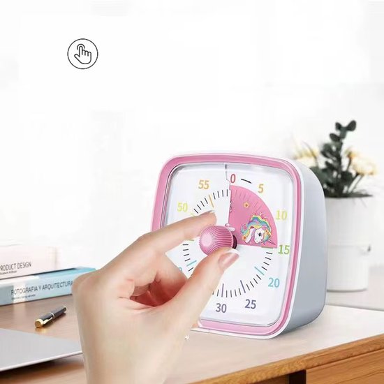 Pomodoro-timer Voor De Keuken, Timer Voor Tijdmanagement, Studie En In De Klas Visuele Timer Van 60 Minuten Met Stille Werking C~p180024514