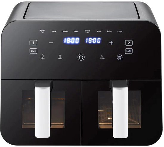 LiveTastic Dubbele Airfryer 9L 2400W Zwart - LiveTastic - €167,45