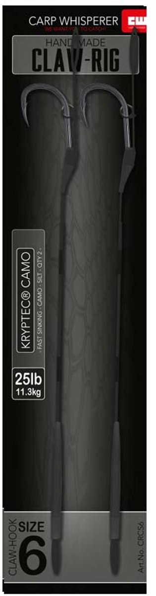 Carp Whisperer - Claw Rig - Haak maat: 6 - 2 stuks - Weed van Radical — afbeelding 2