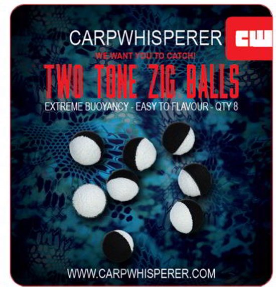 Carp Whisperer - Two Tone Zig Balls van Carp Whisperer — afbeelding 2
