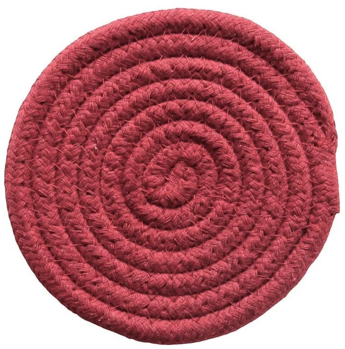 Katoenen Vilt Onderzetter - Rond - Hittebestendig - Voor Glazen, Kopjes, Vazen en Tafeldecoratie - Rood - Ø 18 cm
