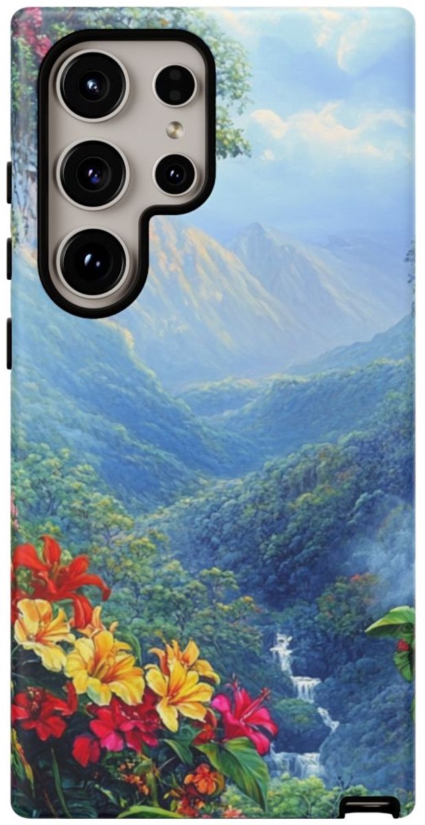 Kleurrijk Zuid-Amerikaans Landschap – Telefoonhoesje Geschikt voor Galaxy S24 Ultra