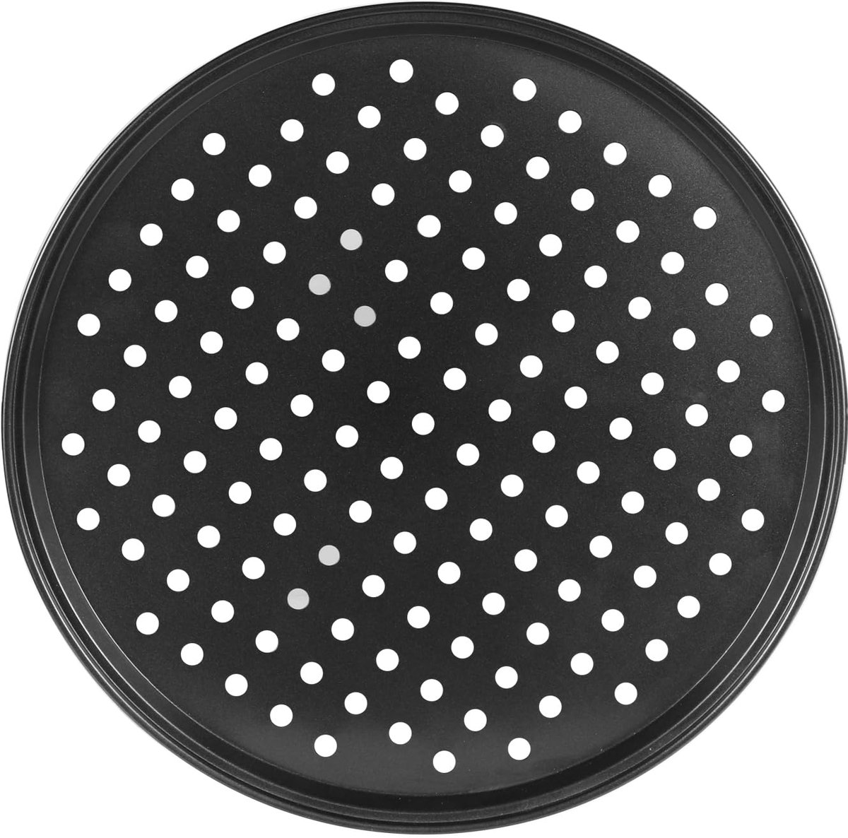 Pizzapan 12 inch - Antiaanbaklaag - Hoogwaardig Koolstofstaal - 1 stuk