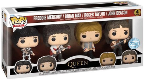 Queen POP! Rocks フィギュア4個セット Funko Pop! Rocks - Queen 4-Pack Exclusive | bol