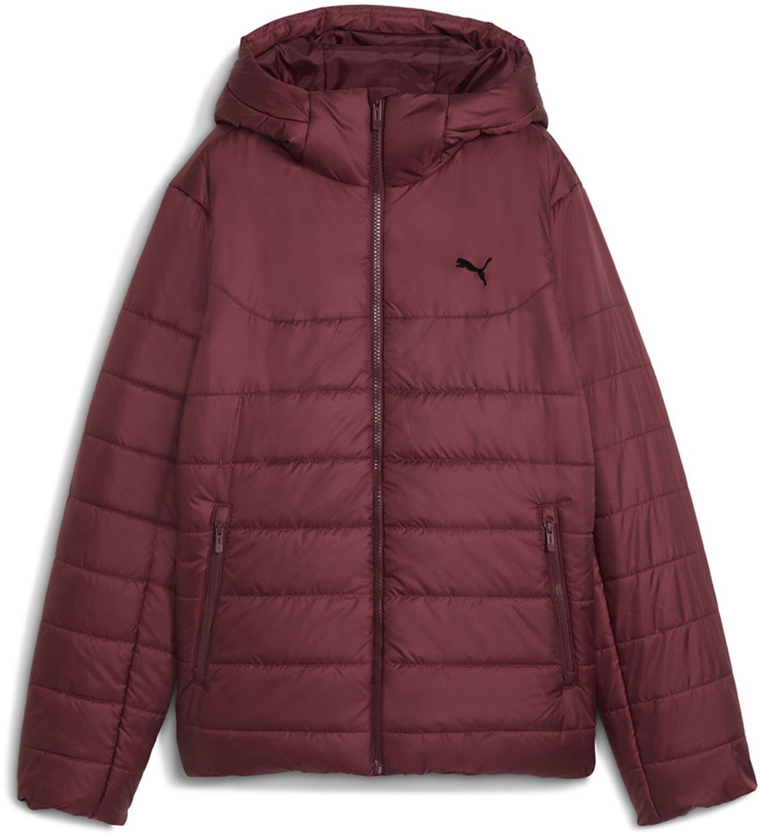Puma Ess Regular Fit Gewatteerde Jas M Vrouw Ruby Shimmer