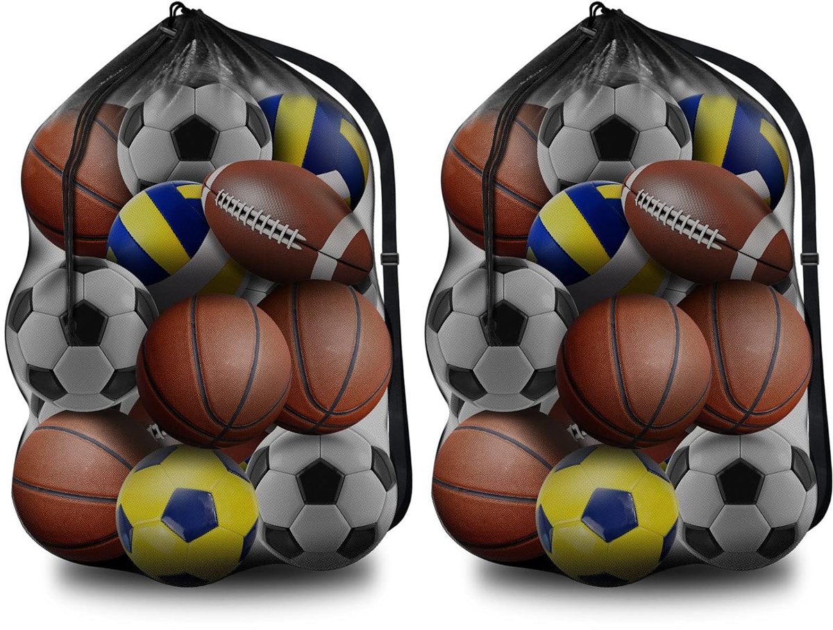 Sporttas met gaas - veelzijdig - 1 stuk - 600D polyester - 100 x 75 cm