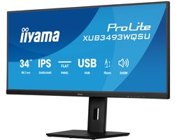 iiyama ProLite XUB3493WQSU-B6 - 34 inch - WQHD - IPS - USB-Hub (4x) - Verstelbaar