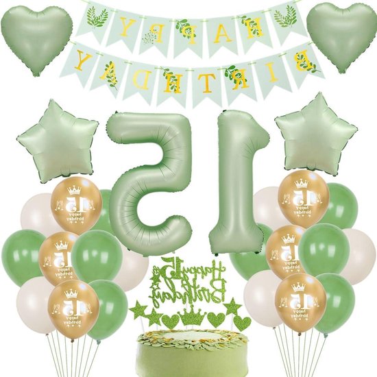 Decoratie Verjaardag 15 Jaar Meisje