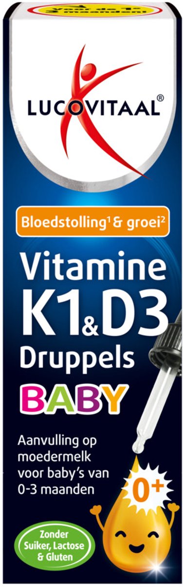 Lucovitaal - Vitamine K1 & D3 Druppels Baby - 2 x 14,5 ml - Voordeelverpakking
