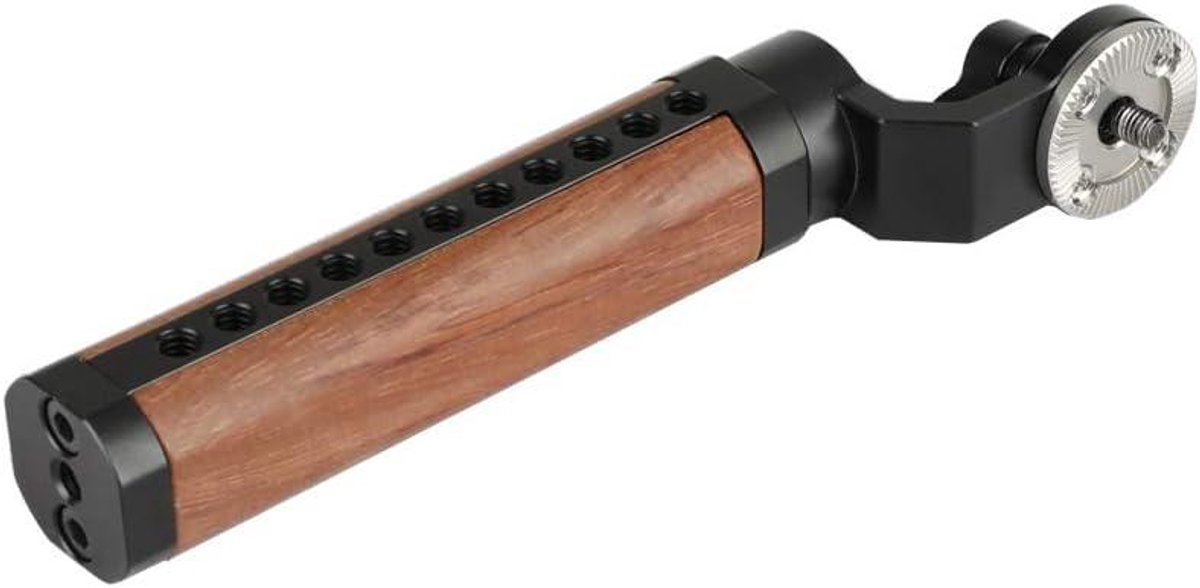 Wooden Handvat voor DSLR Schouder Rig - Stijlvol en Ergonomisch Ontwerp