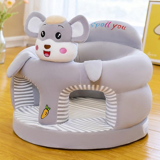 RFWR® Peuter Fauteuil en Zitbank voor Baby's - Zacht Pluche Zitstoel met Achterhoofdbeschermer - Multifunctionele Kinderstoel van Merkloos — afbeelding 2