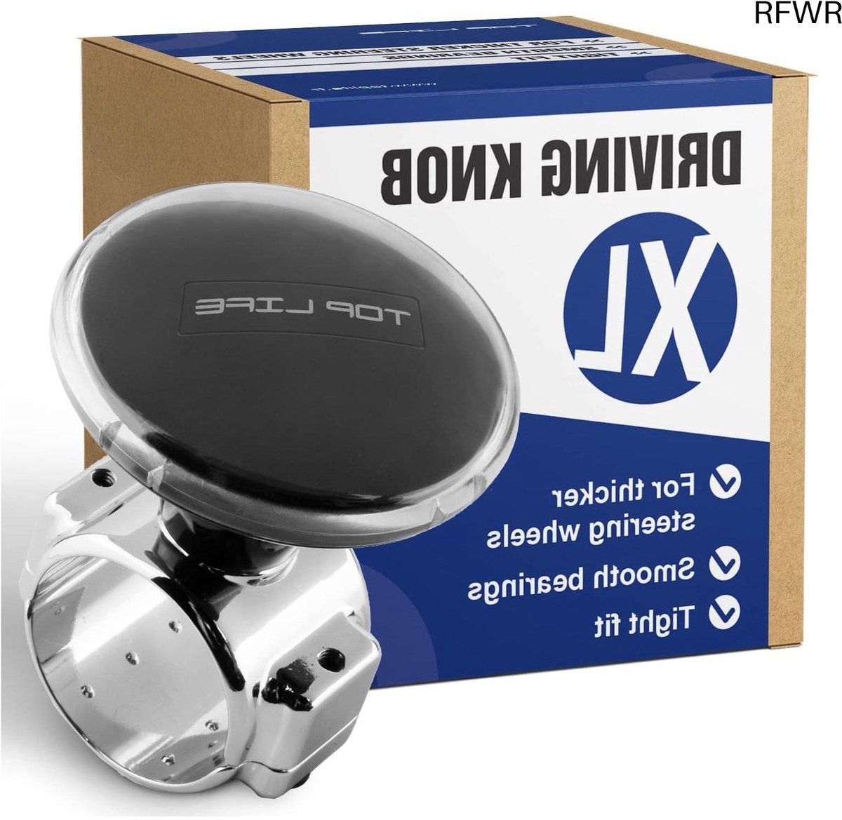 RFWR® XL Stuurwielknop voor Vrachtwagens en Bestelwagens - Ideale Oplossing voor Dikke Stuurwielen