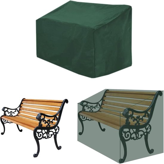 Opaltool Oxford 210D Tuinbankhoes, waterdicht, voor tuinmeubelen of terras, met ventilatierooster, voor stoel, bank (grijs, 223 x 83 x 84 cm