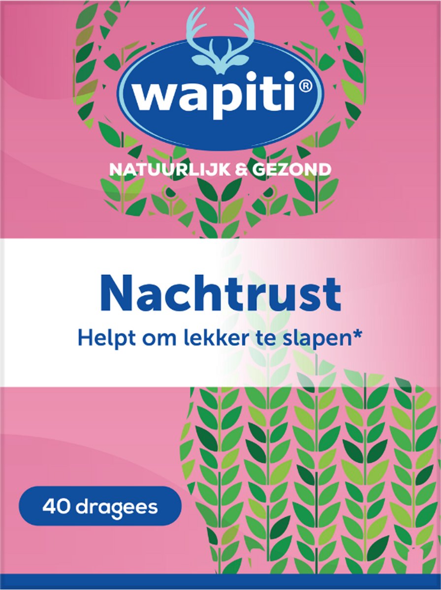 Goedkoopste Wapiti Nachtrust Forte - 40 Tabletten - Voedingssupplement