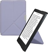 kwmobile e-reader hoesje geschikt voor Kobo Aura Edition 2 hoes - Ereader flip case met standaard - E reader cover van kunstleer - In lavendel