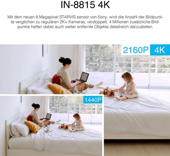 INSTAR IN-8815 4K POE/WLAN schwarz 18005 IP Bewakingscamera — afbeelding 3