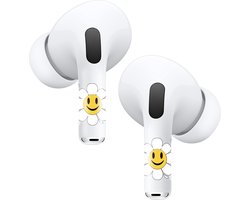Airpods Stickers Geschikt voor Airpods Pro / 2 Pro stickers Yellow Smiley Face - AirPods Pro 2nd Generation Sticker Met Kit - Ntech