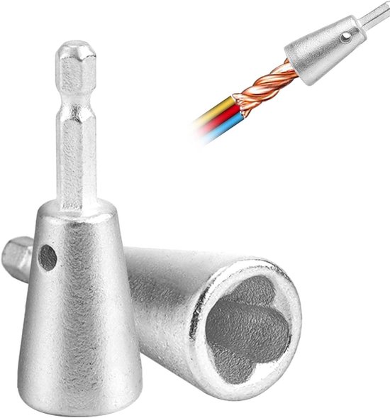 Allecto Plus - Draadverbindingskneppers Set van 2 Stuks | Boormachine Draadknepper | Draadknepper Gereedschap voor Snel Ontkabelen met Boormachine | Nieuwe Toepassingen