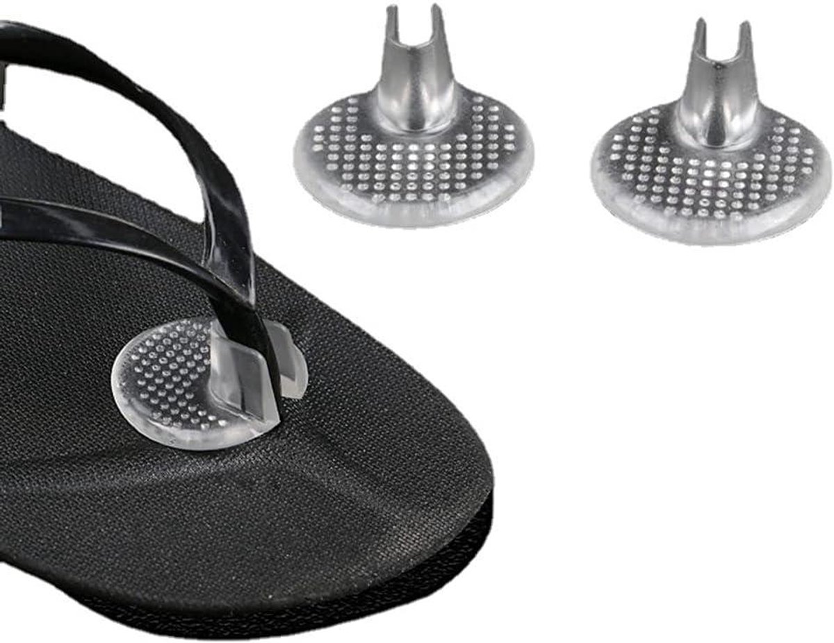 Allecto Plus - Teenslippers 3 paar unisex transparant antislip siliconen teenbescherming voetkussens anti-slijtage - Dames en heren