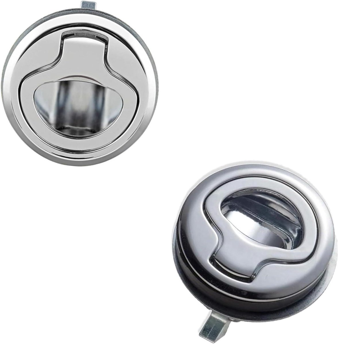 Allecto Plus - Flush Pull Latch voor Camping Boot Caravan - RVS Meubelslot 2 stuks met Valslot