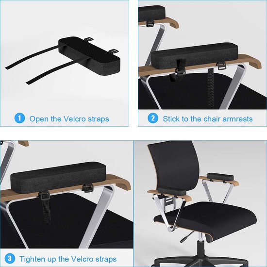 Gewatteerde armleuningen / Armleuningkussens voor stoelen — afbeelding 3