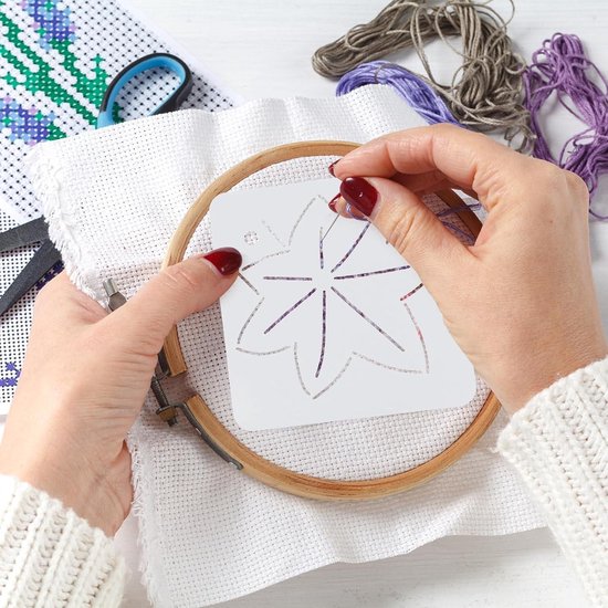6 Stuks Ronde Quilt-sjablonen Van Acryl – Verschillende Maten (2,5–15 Cm) Met Opbergring Voor Naaien En Patchwork