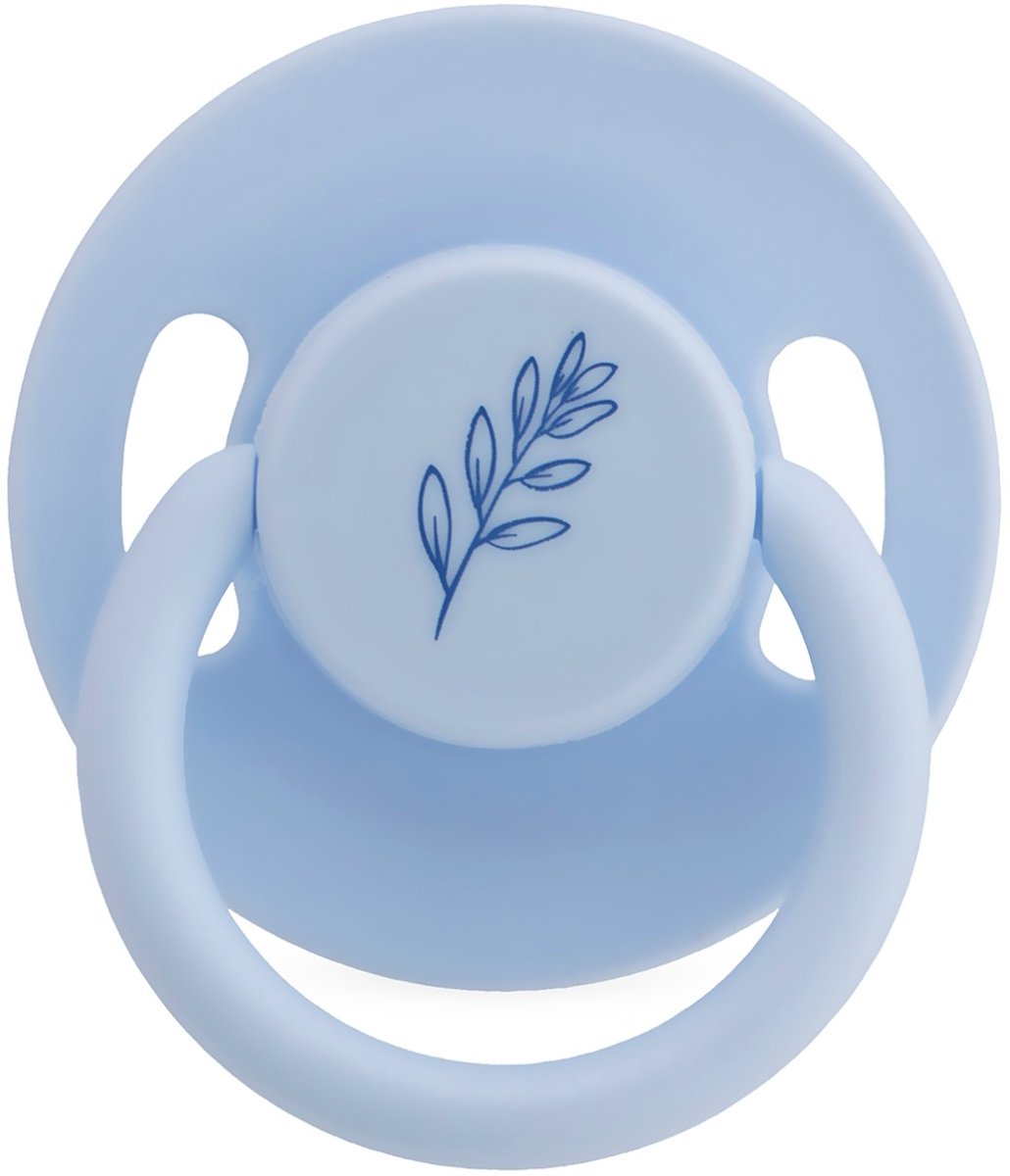 Weebaby Lichtblauw No.1 0-6 mnd Ronde Latex Fopspeen