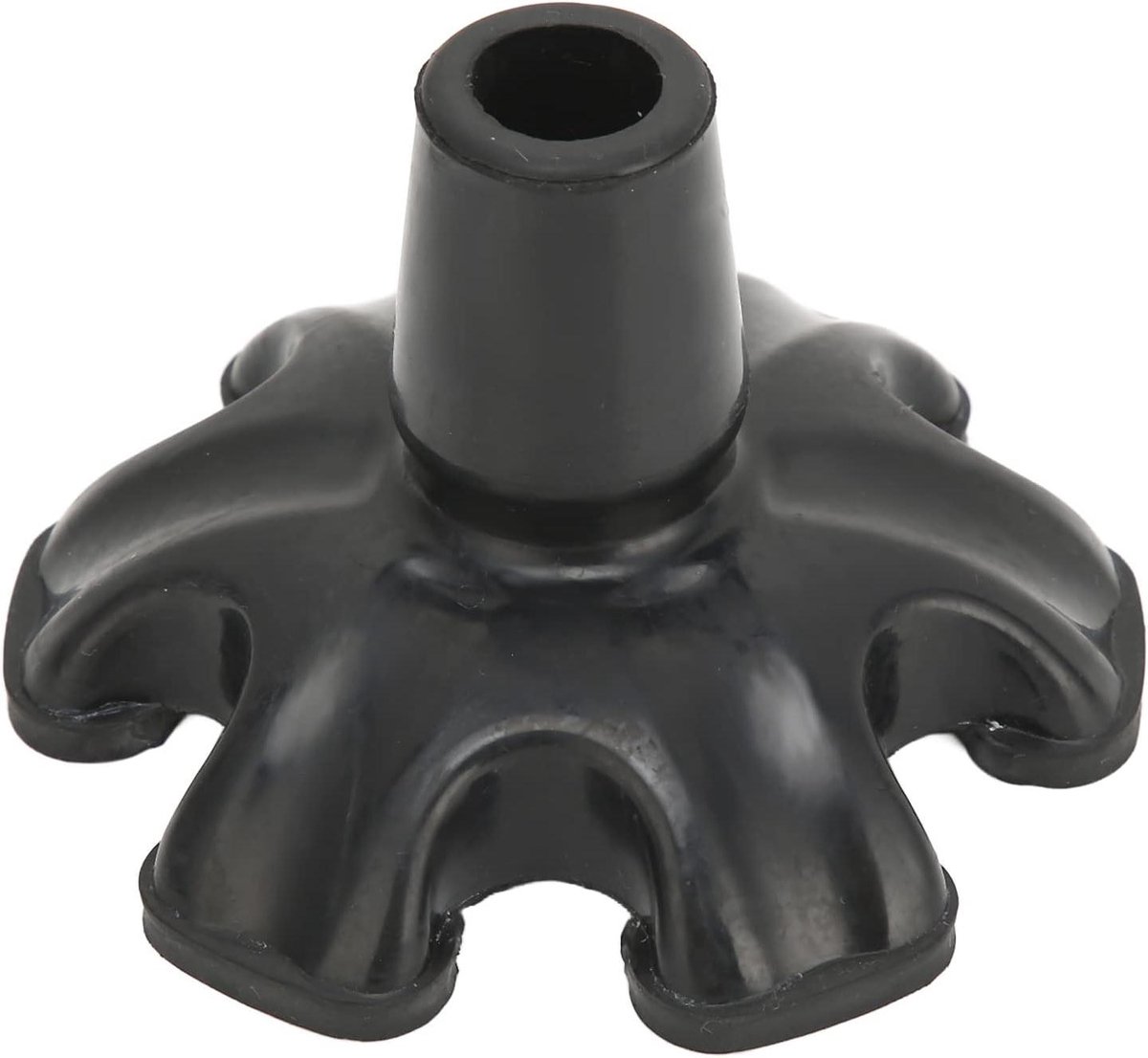 Allecto Plus - Riet Tips 6 stuks - Rubber - Pijler Ontwerp - Wandelstok Vervanging - Tips voor Statief Stand