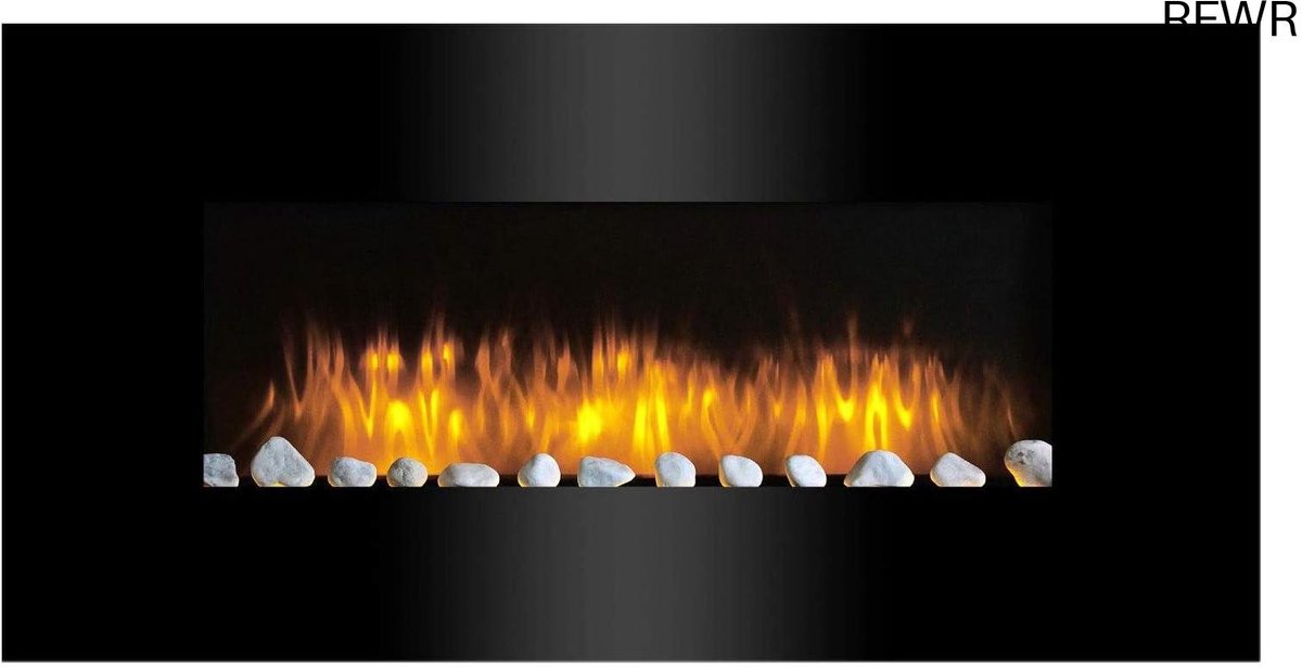 RFWR® Elektrische Sfeerhaard met Verwarming en Afstandsbediening - Wandmontage 2000W