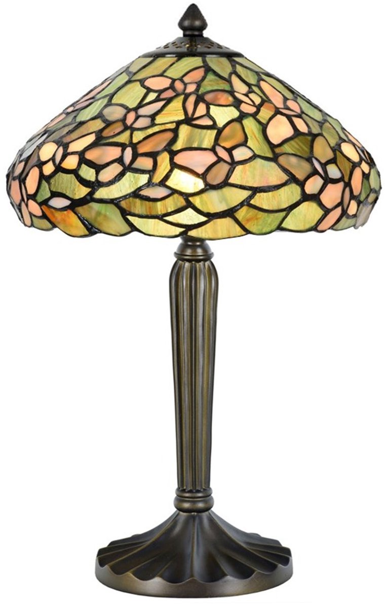Tiffany Tafellamp Settle Down hoog - Art Deco Trade