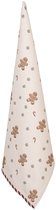 Clayre & Eef Torchon 50x70 cm Beige Coton Bonhomme en pain d‘épice