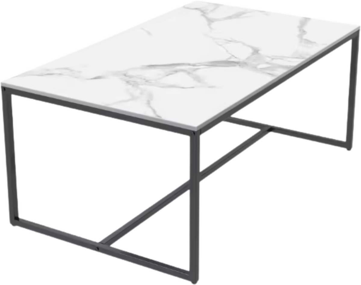 Bolt Edge Eettafel Opulence - Marmer look - Uitschuifbaar - 150 to 180cm - Wit