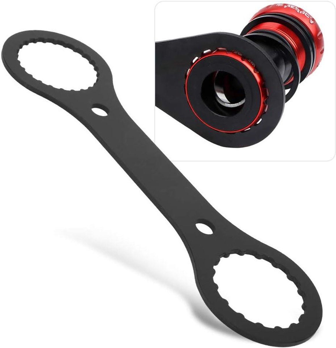 Aluminum Alloy Crankstel Montage en Demontage Gereedschap Fietsaccessoires - Ondersteuningsmoersleutel voor FietssetText.