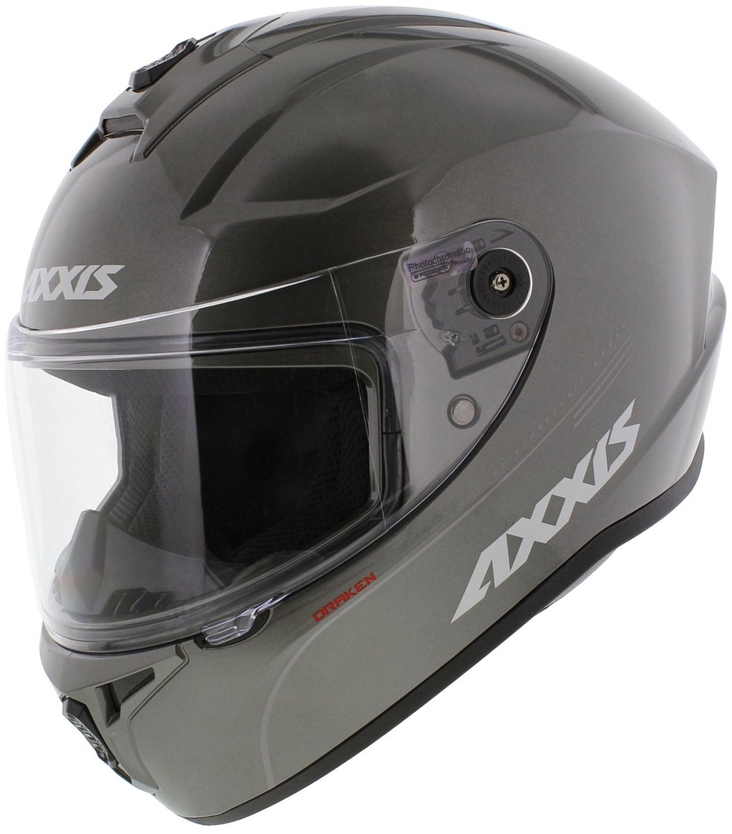 Axxis Draken helm solid glans titanium XS