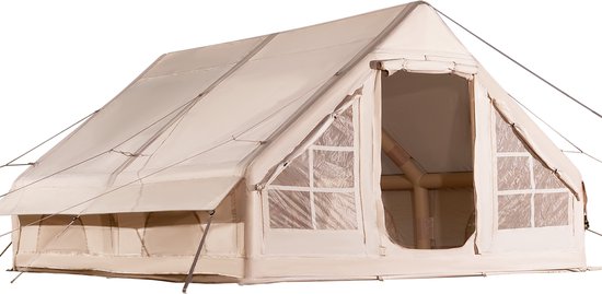 Opblaasbare Kampeertent voor 5-8 Personen, Snel Op Te Zetten met Handpomp, Slijtvast 300d Oxford Doek, Inclusief Vier Praktische Opbergtassen voor Transport van Lumaland — afbeelding 2