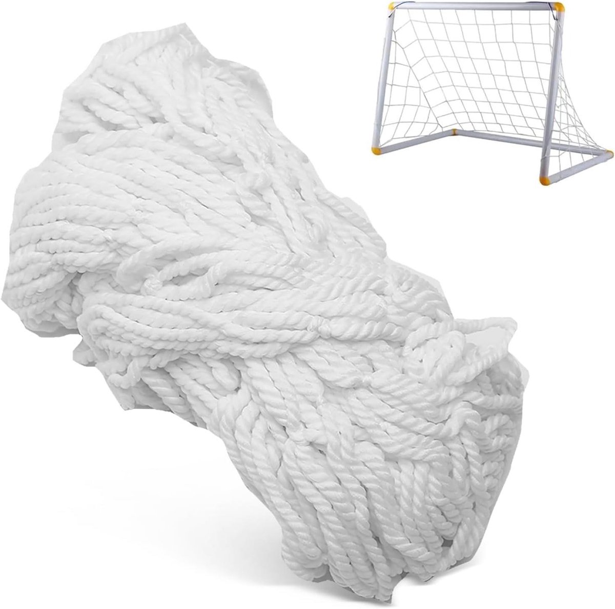 Allecto Plus - Voetbalnet Vervanging voor Groot Voetbaldoel (8 * 6ft) - Sportnet met Twee Zoekwoorden