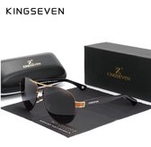Lunettes de soleil KINGSEVEN 7777 - Grijs -Gris - Homme-Femme - Polarisées - UV400 - Aviateur