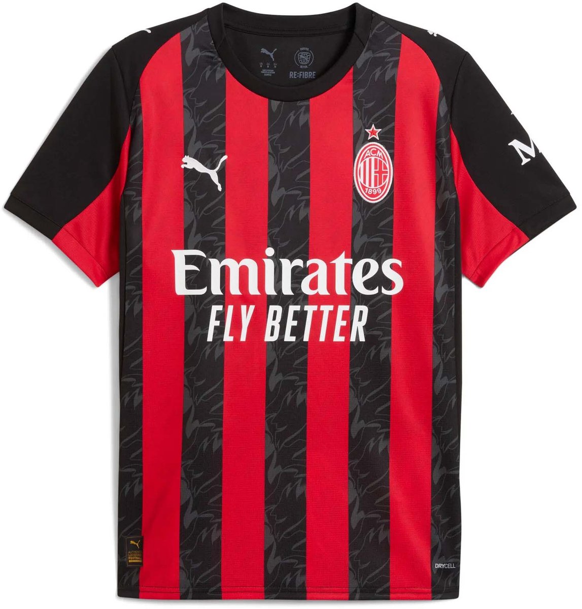 T-Shirt Puma Acm Home Jersey Replica Sportswear Volwassen Rood