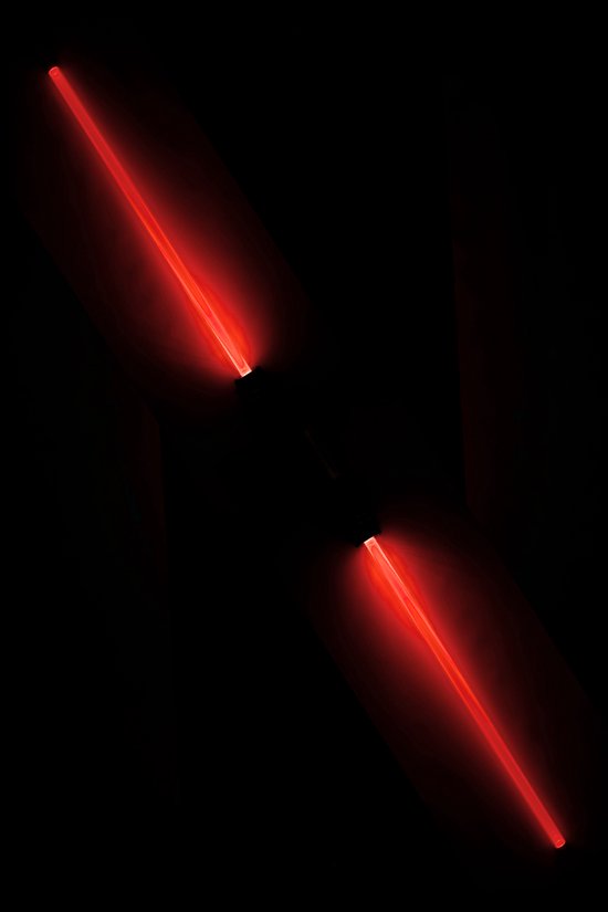 KIMU Lightsaber 66 cm - 2 stuks Koppelbaar - Lichtzwaard Space Star - Licht Zwaard LED Gekleurde Lamp Stok Lampjes Gekleurd Wars Sinterklaas Kado