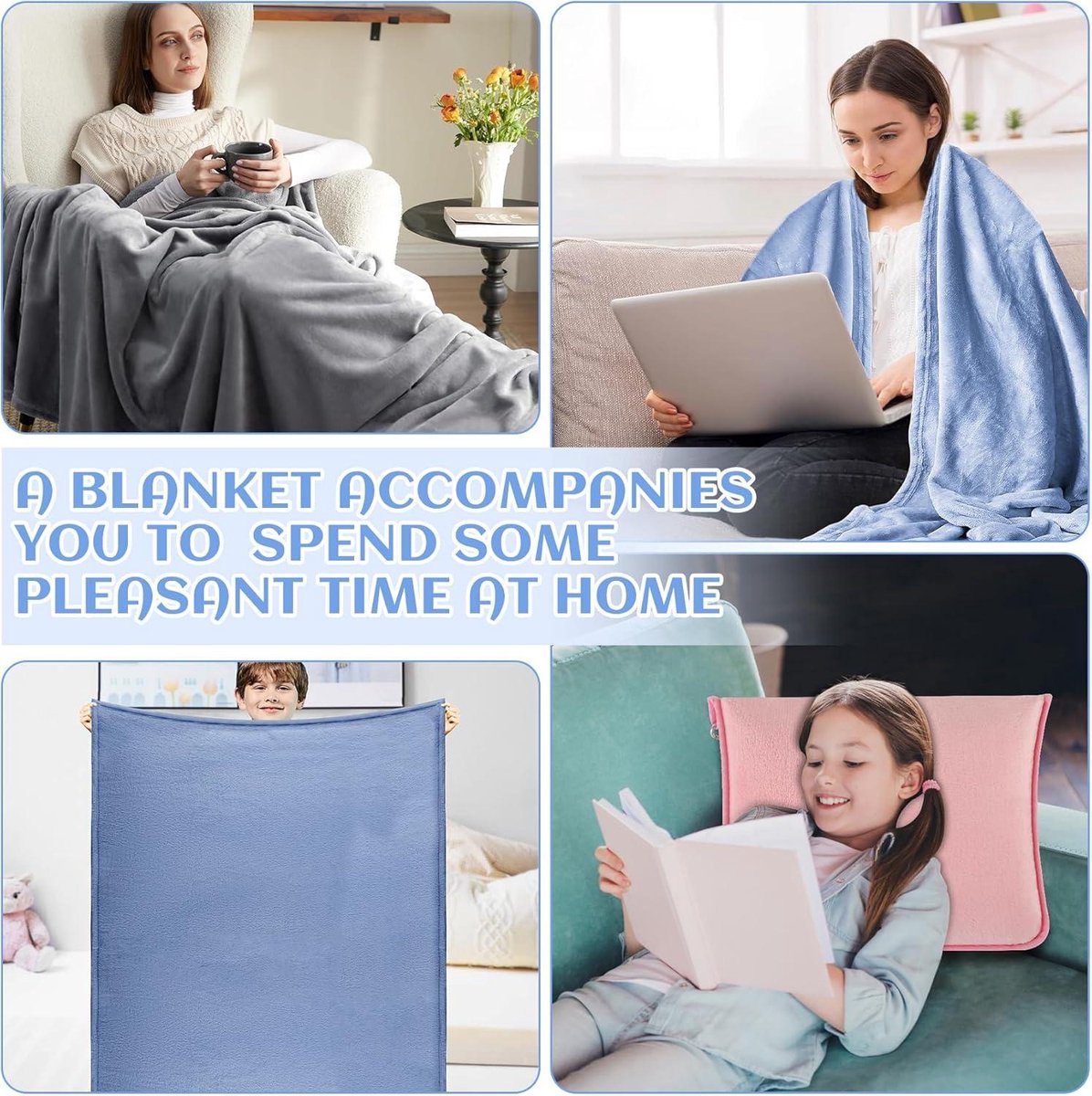 DAWNTREES Travel Blanket, 180 x 100 cm Extended Edition, Warm