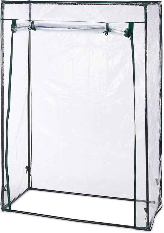 3x tomatenkas, tuin, balkon, foliekas voor tomaten, HxBxD 150 x 100 x 50 cm, staal & PE-folie, groen