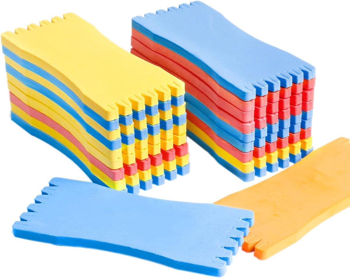 20 Opwikkelaars Vislijn Schuimplaat 6 x 14 cm - Voorlijnwikkelaar Draad Vissen - Wikkelplank - Visaccessoires - Willekeurige Kleur - Vissen Benodigdheden