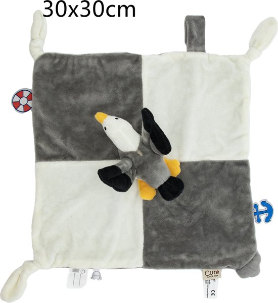 Cute since 1999 - Zack de Zeemeeuw - Knuffeldoekje - Doudou - 30 x 30 cm van Merkloos — afbeelding 2