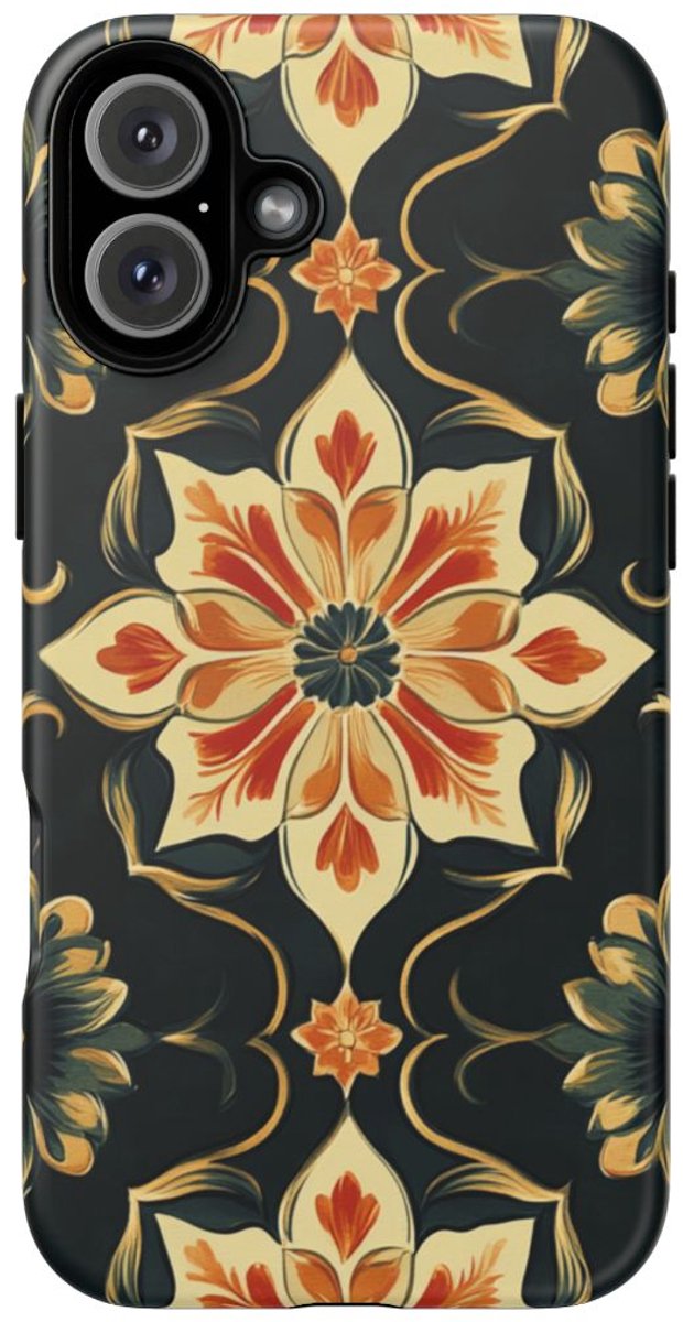 Sierlijk Bloemenpatroon – Telefoonhoesje Geschikt voor iPhone 16 Plus