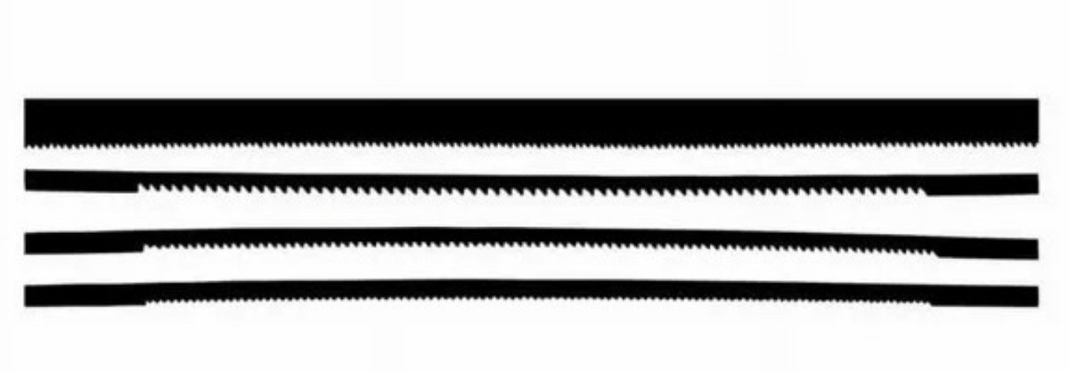 Excel Blades 7" Copingzaag - vervangende figuurzaagbladen - Set van 4