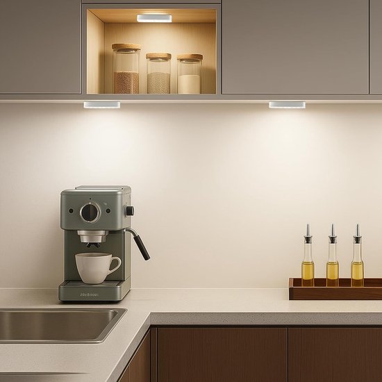 Nachtlampje - Nachtlampje met Bewegingssensor - Draadloze Led Lamp - 1 Stuks - Wit licht 6000k - Magnetisch - Met licht- Met dag/nacht- en bewegingsdetectie - Draadloos op Batterij - Wandlamp - Type-c opladen - Batterijduur tot 30 dagen van Merkloos — afbeelding 5