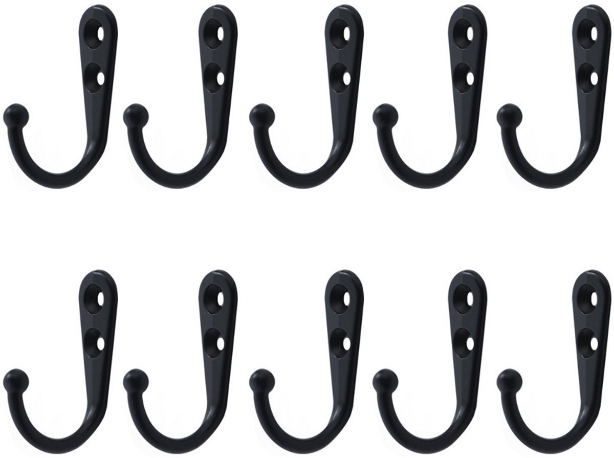 Wandhaken met schroeven 10-pack